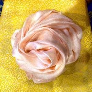 Light Pink / peachy silk Scarf Shawl hijab turban wrap NWT